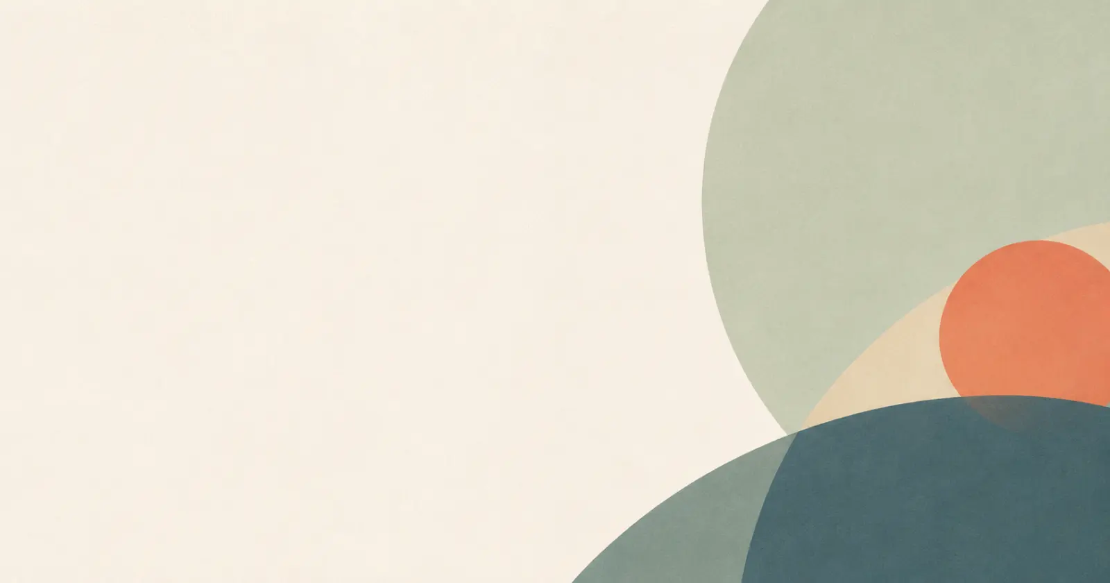 Abstrakt illustration av överlappande former som visar samordnade digitala tjänster